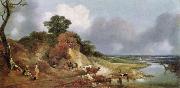 Thomas Gainsborough Landschaft mit dem Dorfe Cornard Spain oil painting artist